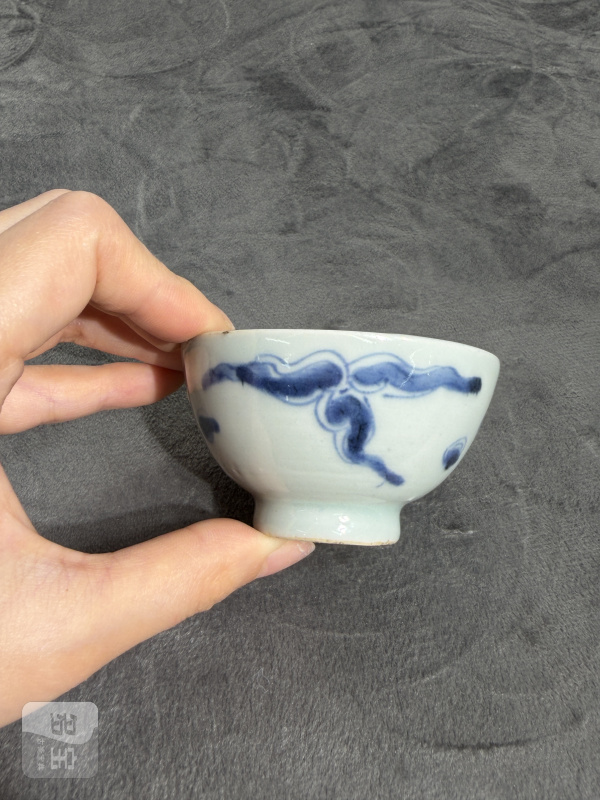 清雍正青花过墙龙纹茶园 - 图4